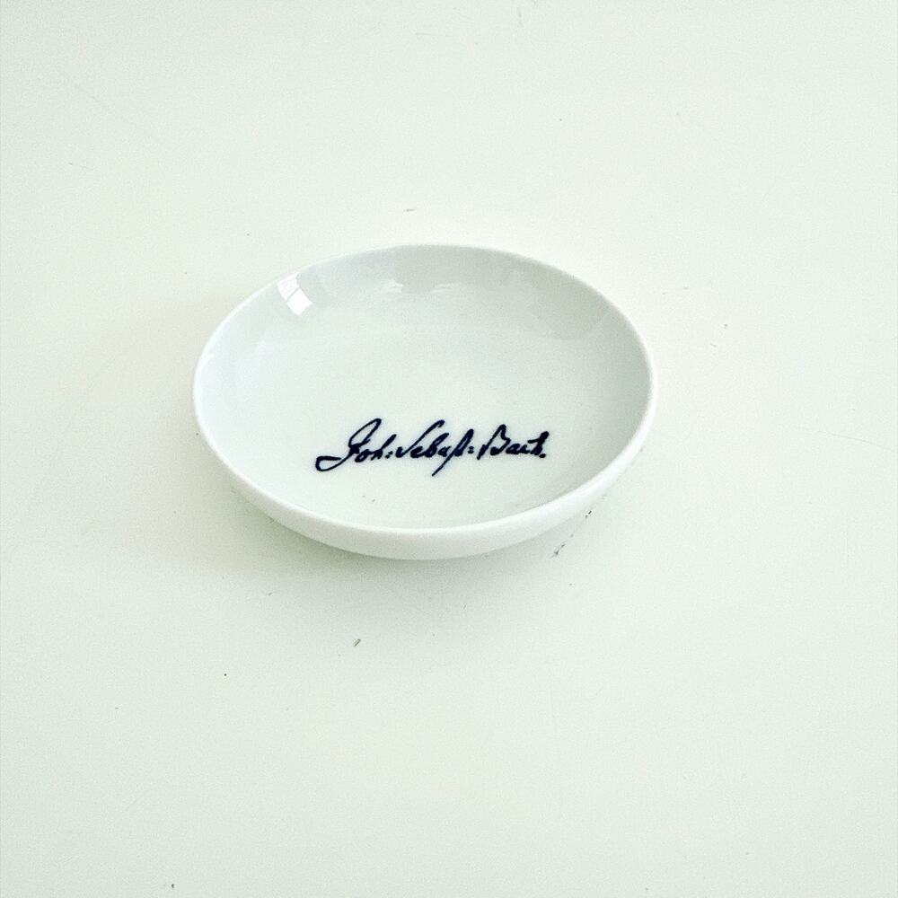 MEISSEN AQUATINTA JOHANN BACH TRIBUTE DISH